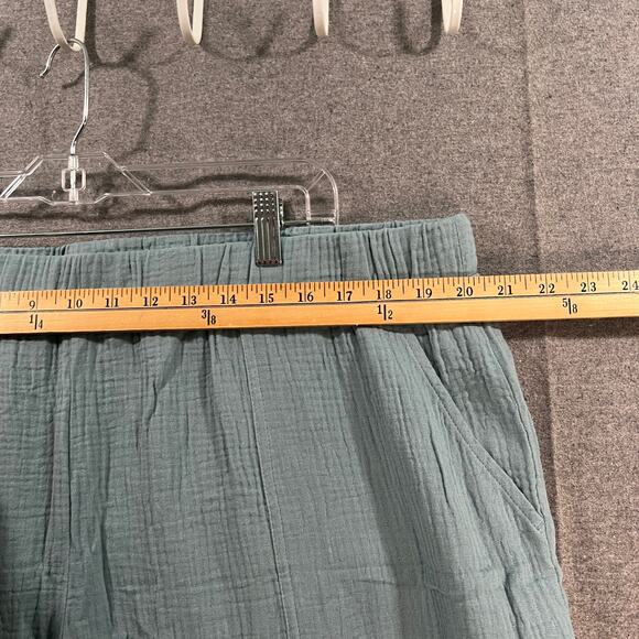 Denim & Co. Beach Petite Pull-On Cropped Pants Blue Bayou, Petite X-Large - Picture 5 of 7